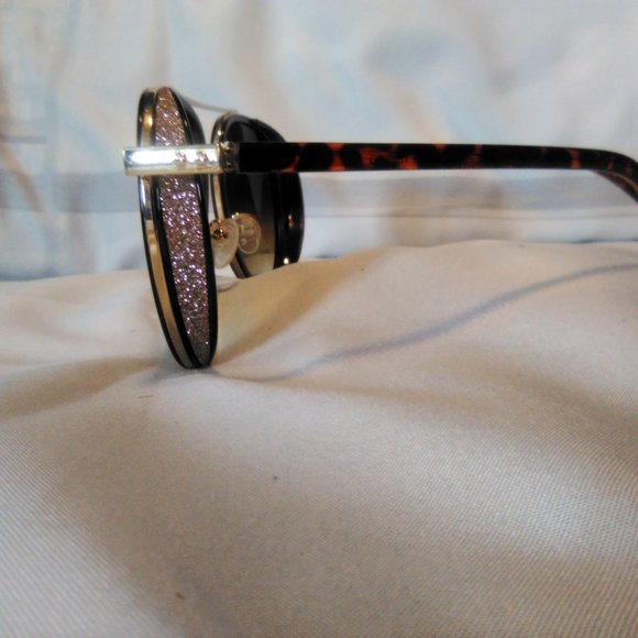 Brown Ladies Rhinestone Trimmed Tortoise Shell Sunglasses - Picture 3 of 5